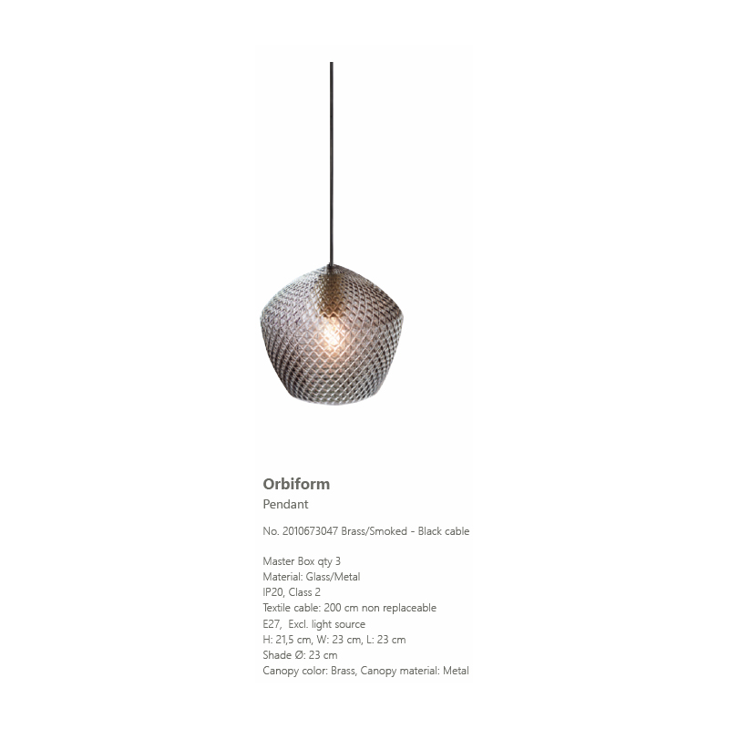 Orbiform pendant light sale